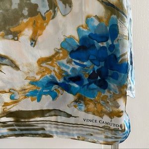 Vince Camuto Floral Silk Scarf